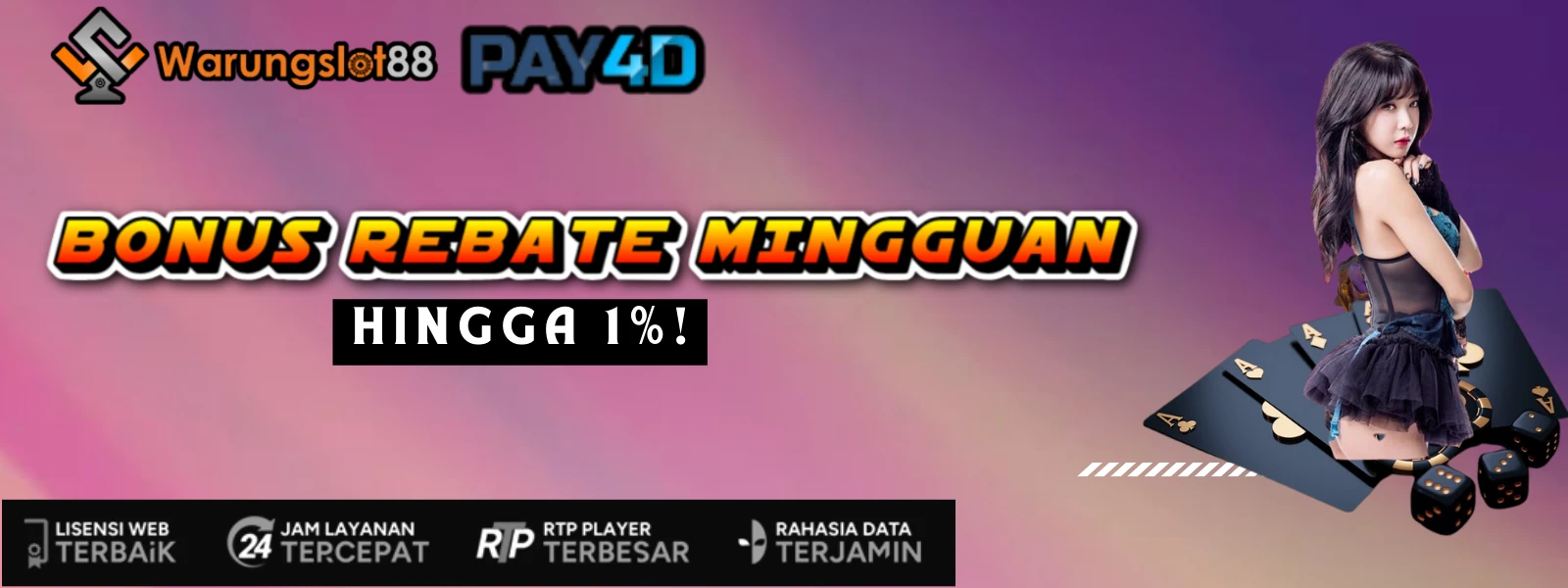 BONUS REBATE MINGGUAN 1%